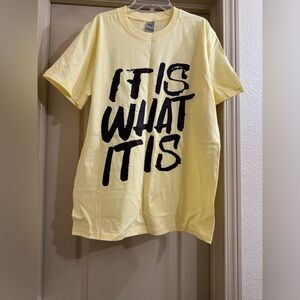 NWOT Yellow Graphic T-Shirt